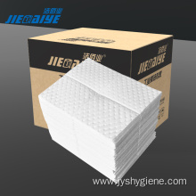 Oil only absorbent pad size materials